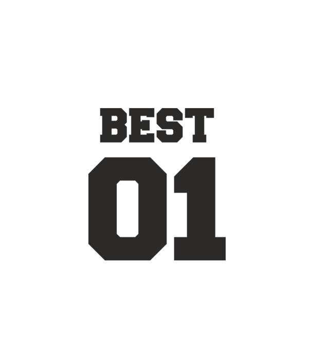 Best 01 model alb pe tricou