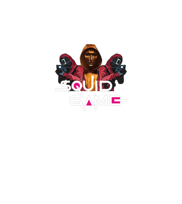 squid game poster model negru pe tricou
