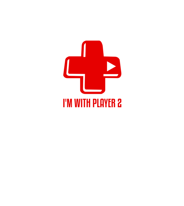 player 2 model alb pe tricou