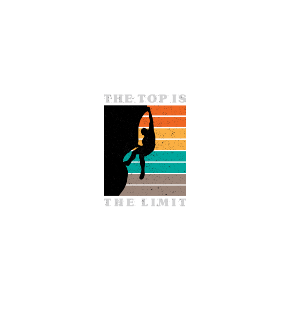 The Top is the limit model negru pe tricou