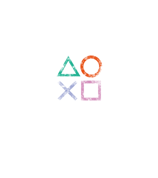 PlayStation icon model negru pe tricou