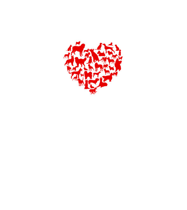 Doggy heart model gri pe tricou