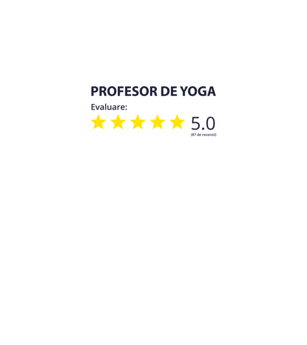 profesor de yoga evaluare model alb pe tricou