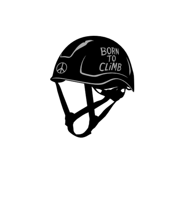Born to climb model alb pe tricou
