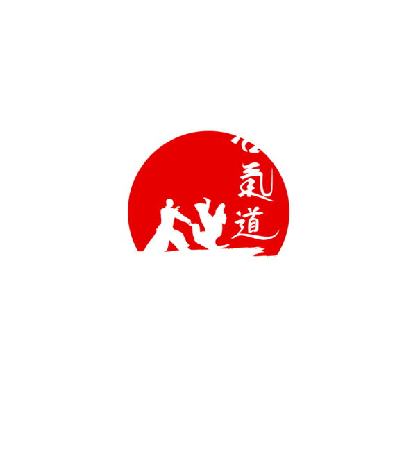 Aikido model negru pe tricou