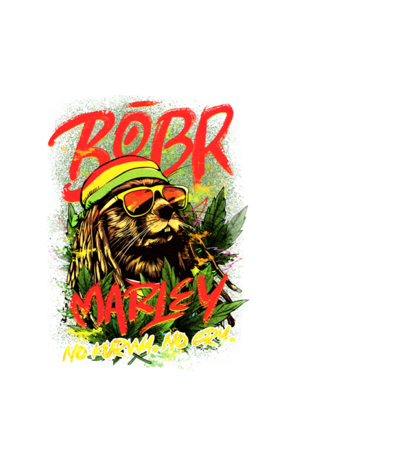 BÓBR MARLEY model alb pe tricou