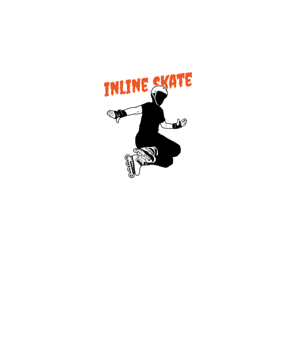 TR inlineskate model turcoaz pe tricou