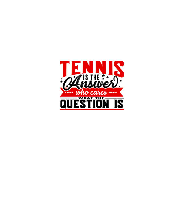 Sport is the answer JUCĂTOR TENIS model alb pe tricou