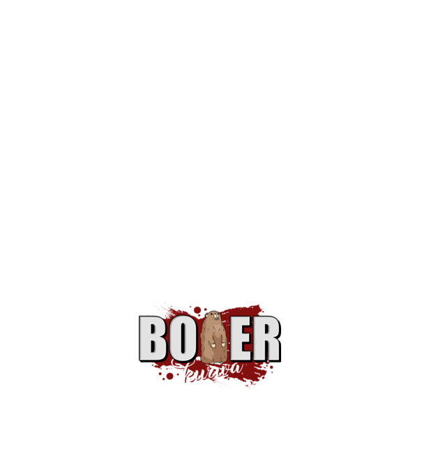 Bober Kurwa model albastru închis pe tricou