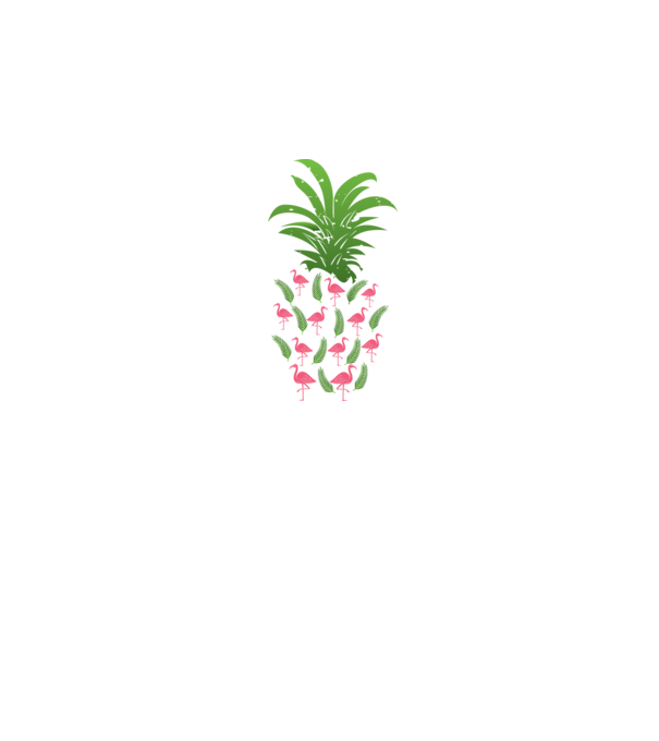 Flamingo ananas model negru pe tricou
