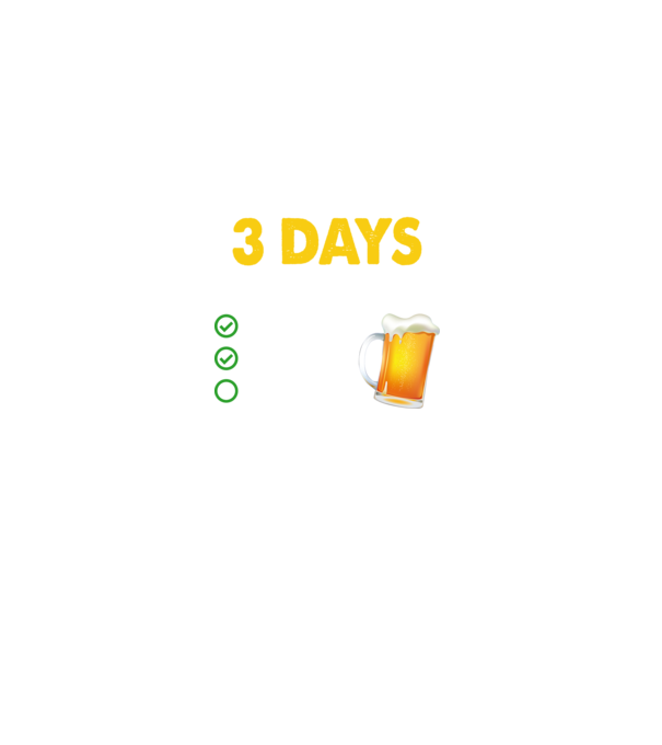 I only drink 3 days a week model negru pe tricou