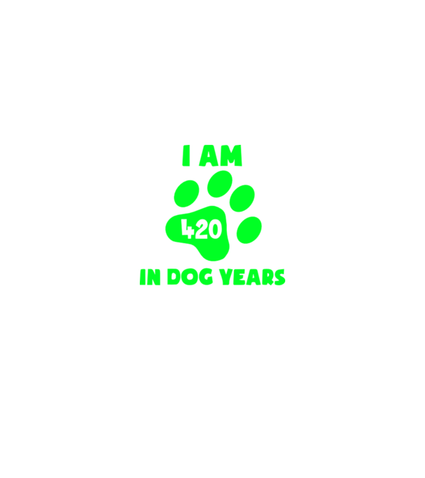 Dog Year - 420 model verde pe tricou
