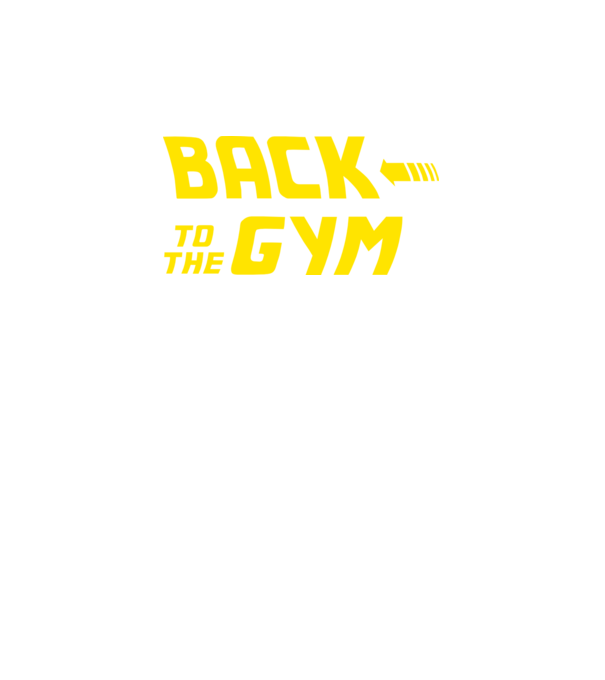 Back to the gym model negru pe tricou