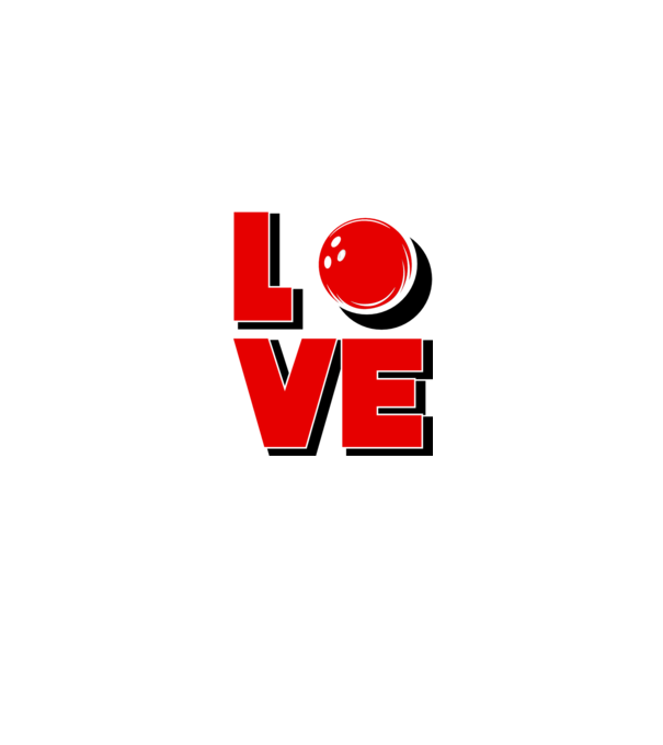 Love bowling model gri pe tricou