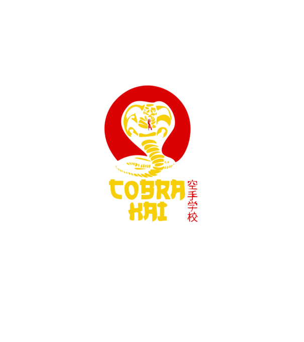 cobra kai japan logo model negru pe tricou