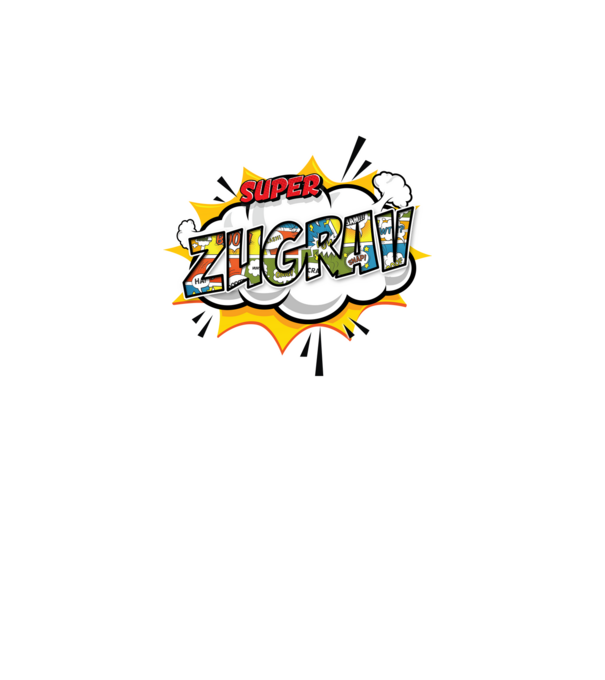 Super Zugrav model alb pe tricou