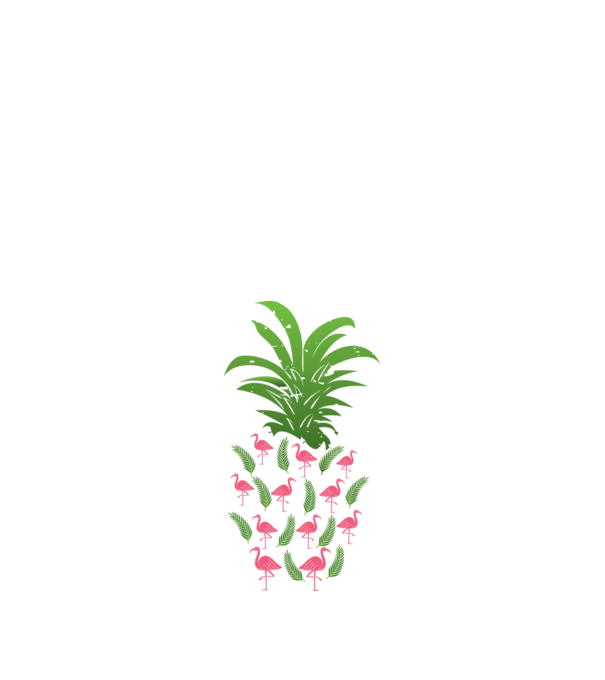 Flamingo ananas model negru pe tricou