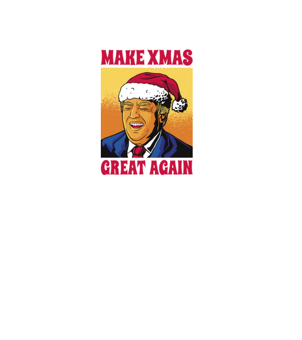 Make Xmas great again model negru pe tricou