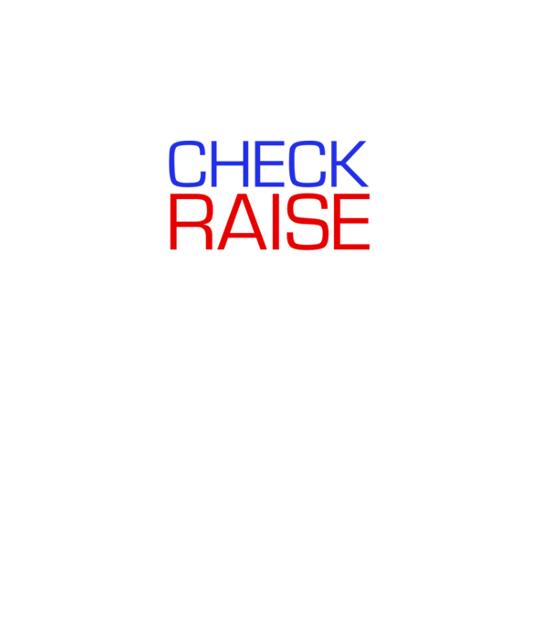 Check Raise model negru pe tricou