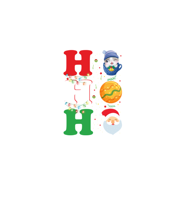 Ho-ho-ho christmas model negru pe tricou