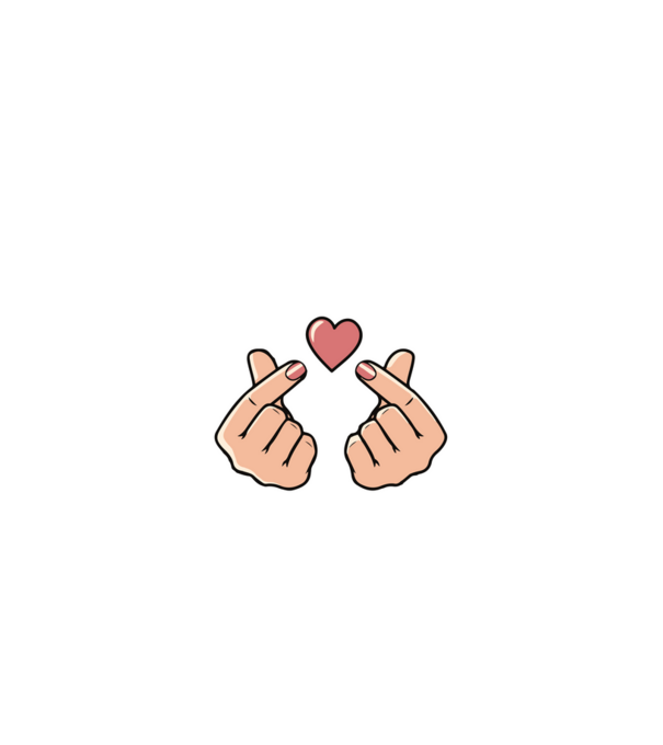 Kpop heartbeat model alb pe tricou