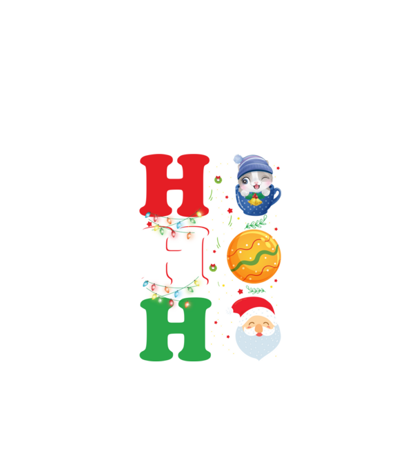 Ho-ho-ho christmas model negru pe tricou