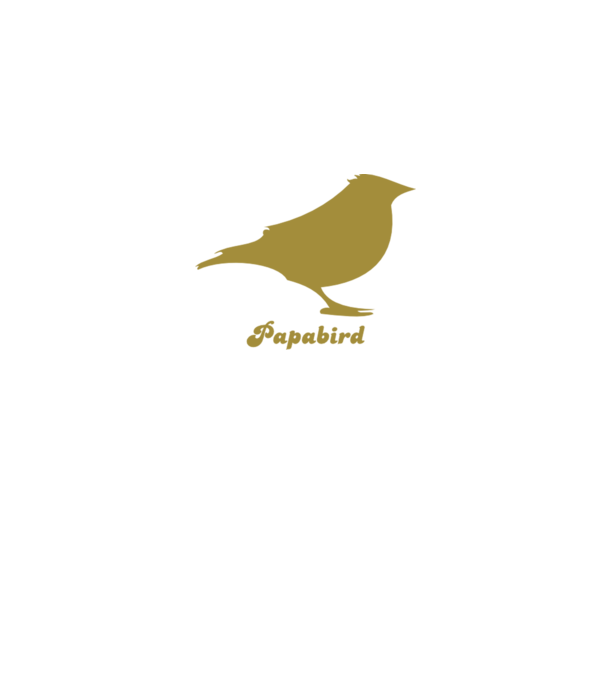 Papa bird model negru pe tricou