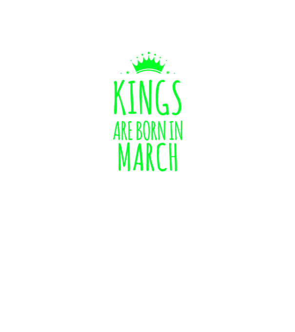 Kings are born in - March model albastru regal pe tricou