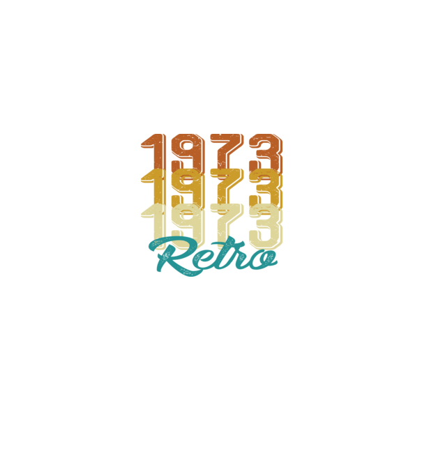 1973 retro model alb pe tricou