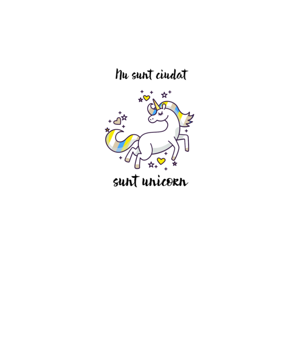 Nu sunt ciudat - sunt unicorn model gri pe tricou