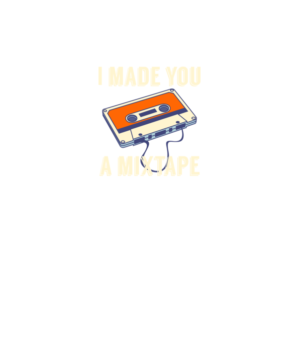 Mixtape model negru pe tricou