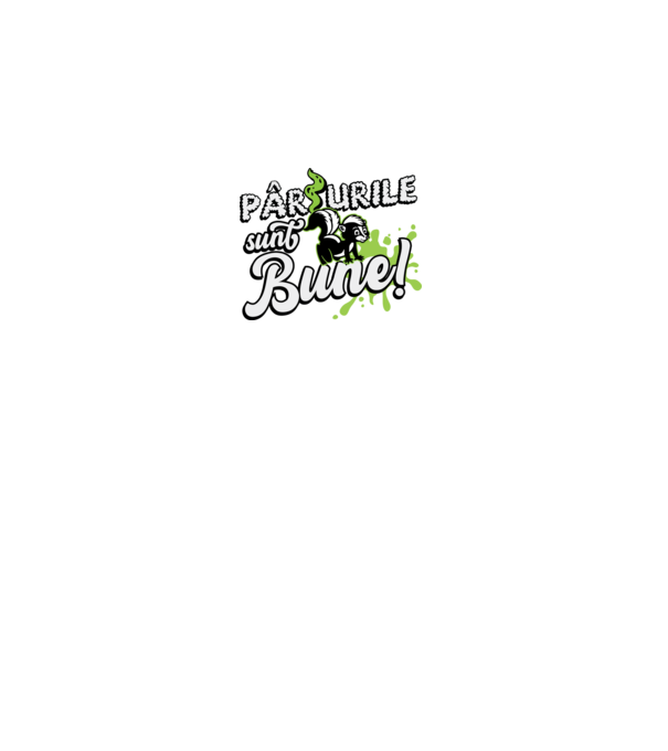 Pârțurile sunt bune model negru pe tricou