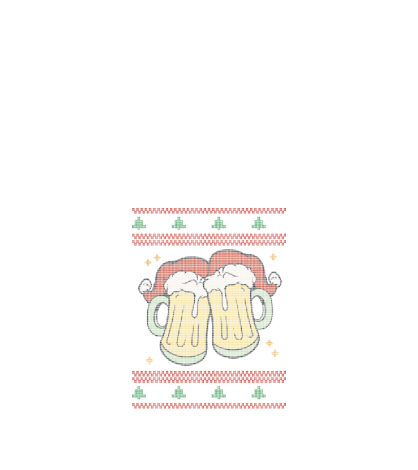 ugly sweater beers model negru pe tricou