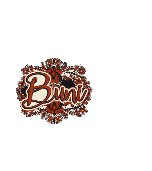 Buni model alb pe tricou