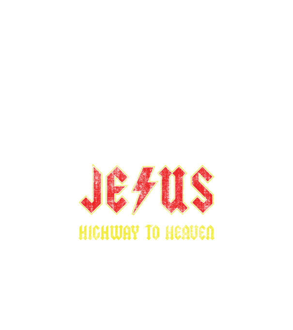 JESUS HIGHWAY TO HEAVEN model negru pe tricou