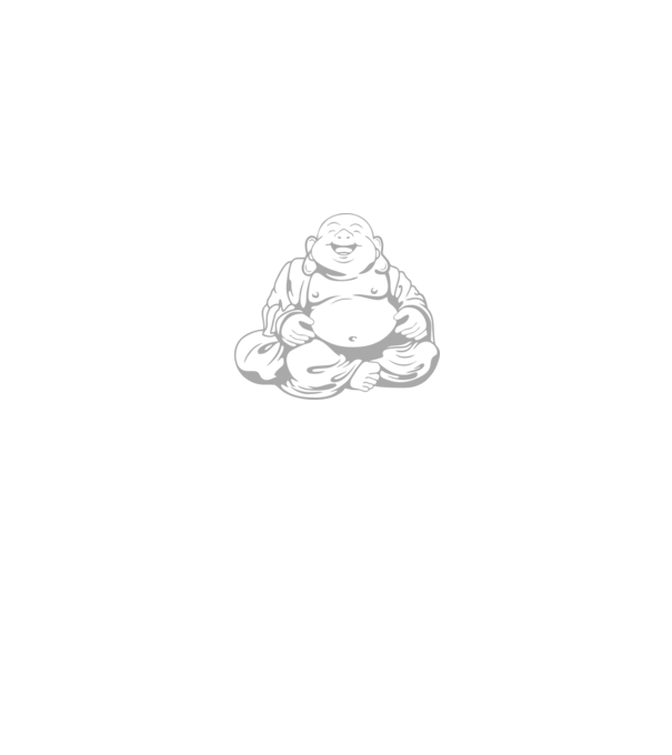 fat buddha model negru pe tricou