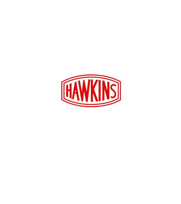 hawkins stranger things model negru pe tricou