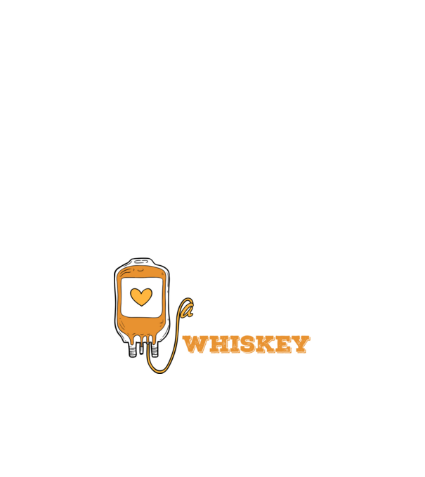 În caz de urgență, grupa mea sanguină este Whiskey model negru pe tricou