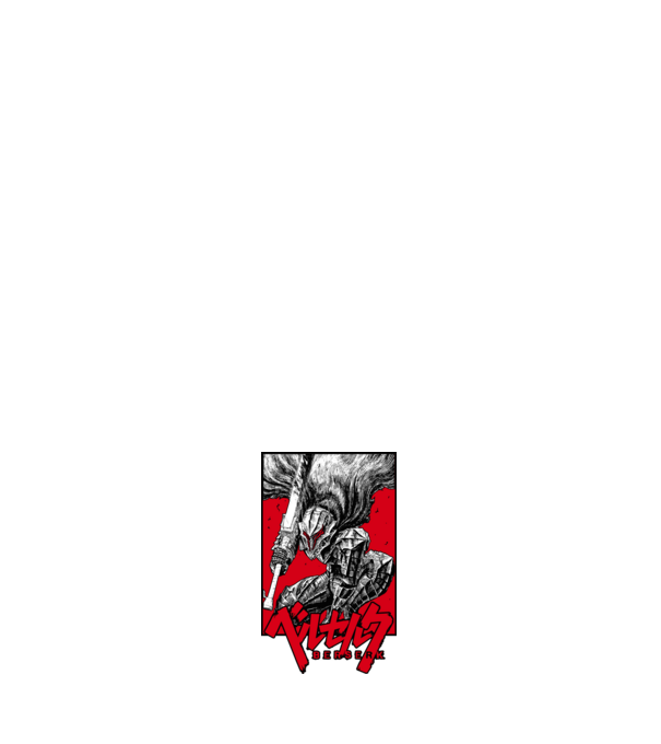 Berserk Guts model albastru închis pe tricou