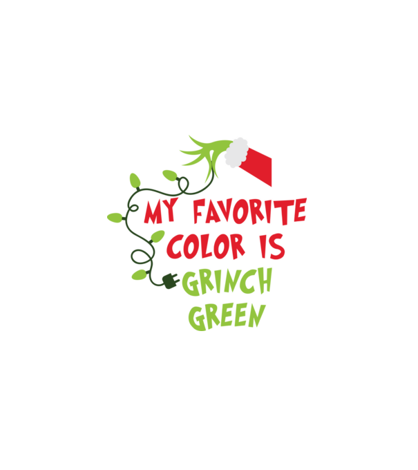 Grinch Green model negru pe tricou