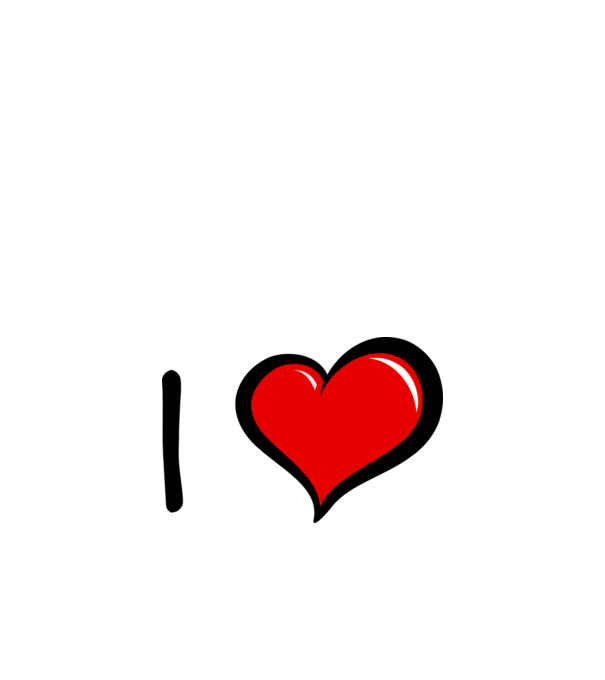 ilove model alb pe tricou