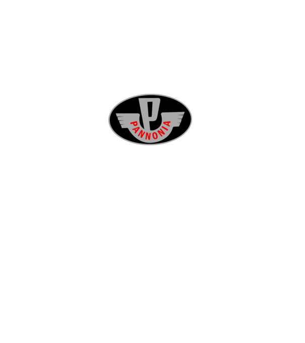 Logo Pannonia model gri pe tricou