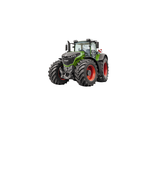 TRACTOR model alb pe tricou