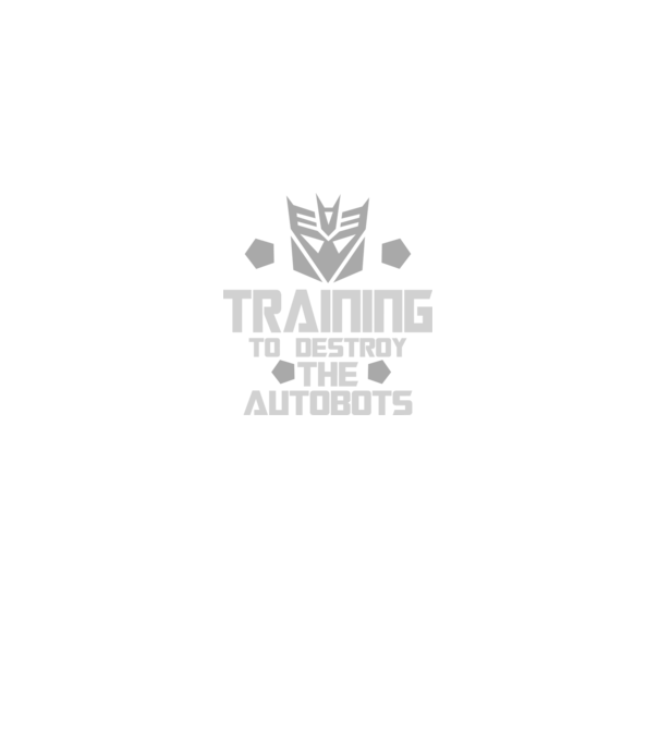 Training to destroy the autobots model negru pe tricou