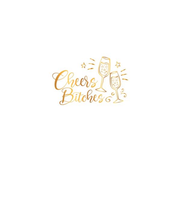 Cheers Bitches model negru pe tricou