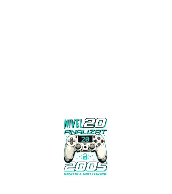 Nivel finalizat 20 2005 model albastru închis pe tricou
