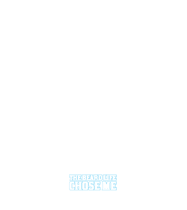 'I didn''t choose the beard life' model albastru închis pe tricou