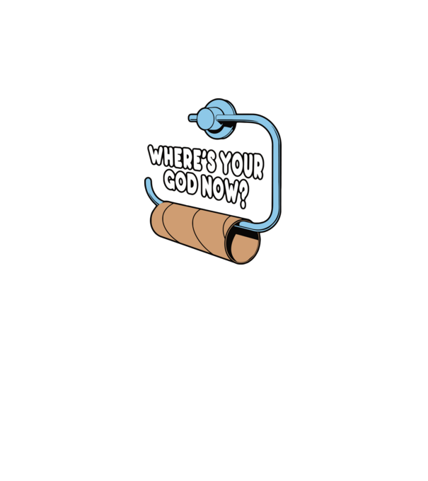 Where's your god now model negru pe tricou