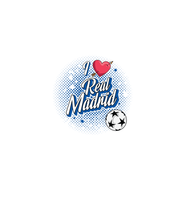 Popart RealMadrid model negru pe tricou