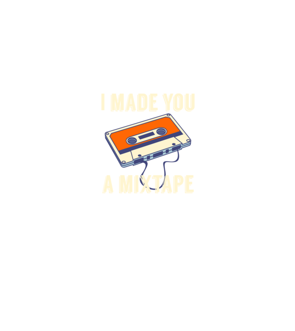 Mixtape model negru pe tricou